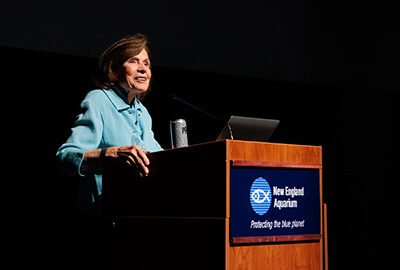Dr. Sylvia Earle presentat at an Aquarium lecture