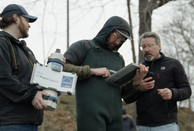 The Coastal Measures team reviews data