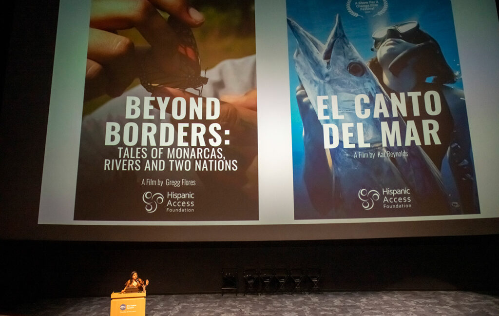 Vanessa Muñoz at the "Beyond Borders" film screening in September 