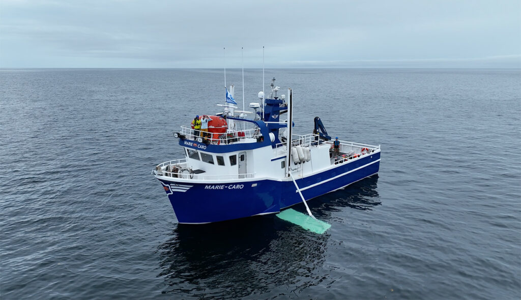 The team on the vessel in July