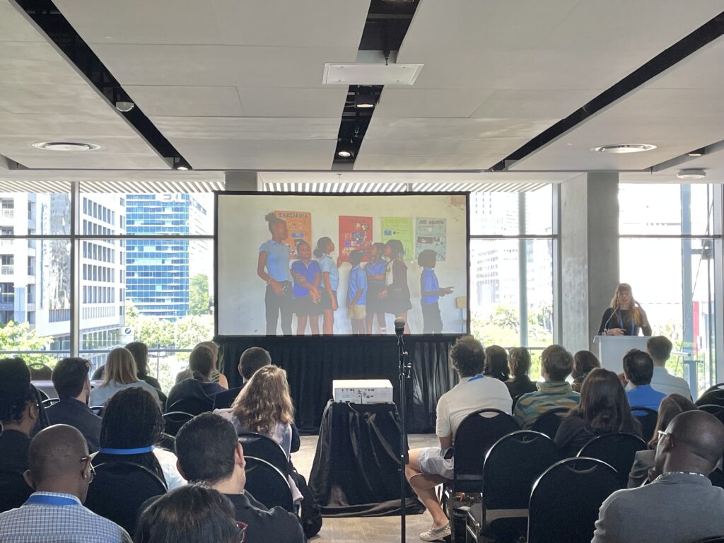 MCAF Project Leader Yolanda Sánchez presenting her talk, “Fostering Ocean Literacy and Youth Empowerment through Interdisciplinary Education: A Case Study in San Vicente, Cape Verde.”